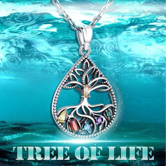 Silver Necklace for Women, Family Tree of Life - Picture 4 of 6